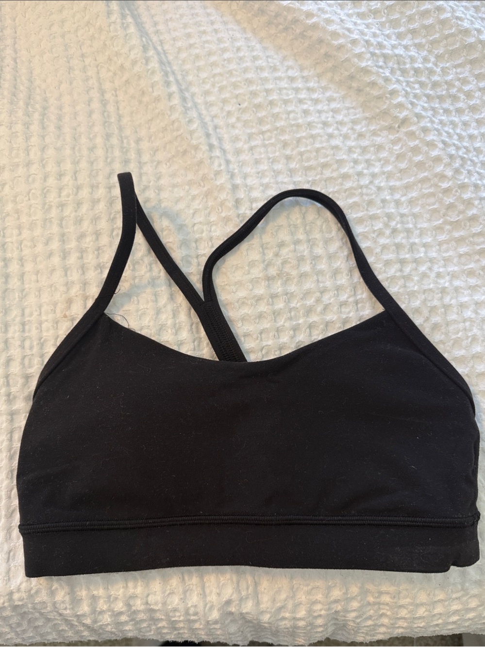 lululemon athletica Black Strappy Light-Support Sports Bra